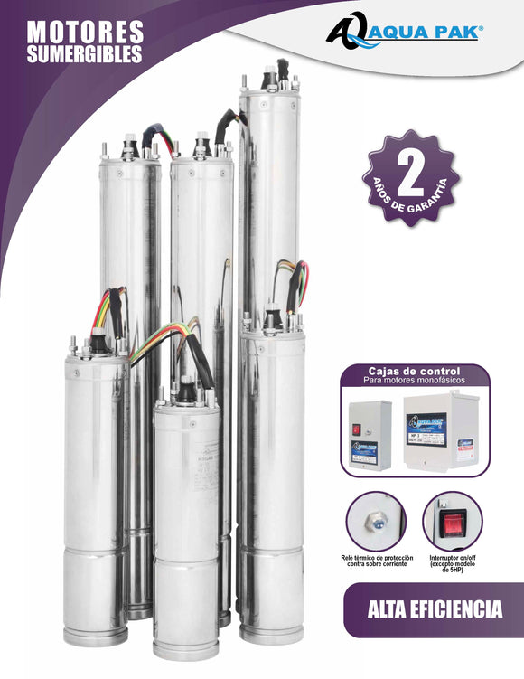MOTORES SUMERGIBLES AQUA PAK
