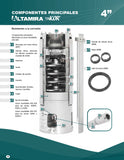 KOR07 R50-58 BOMBA SUMERGIBLE ALTAMIRA 5HP DESC. 1.25"NPT